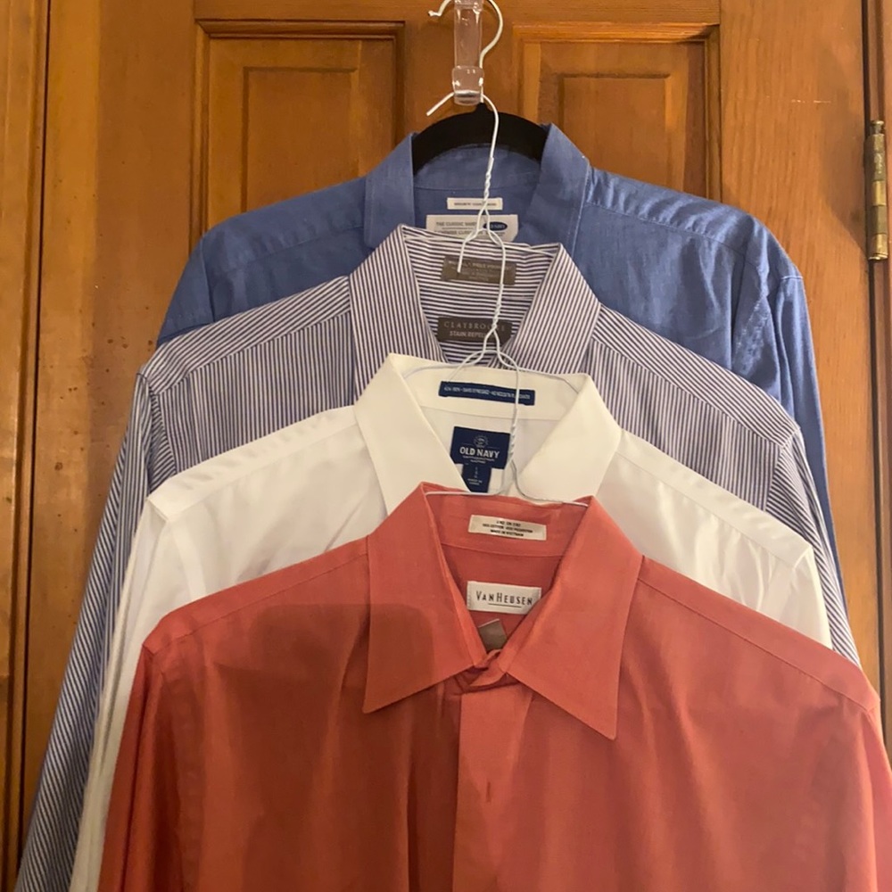 Men’s dress shirts lot of 4